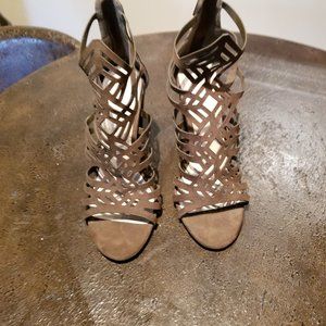 Greenish 4" Heeled Sandals